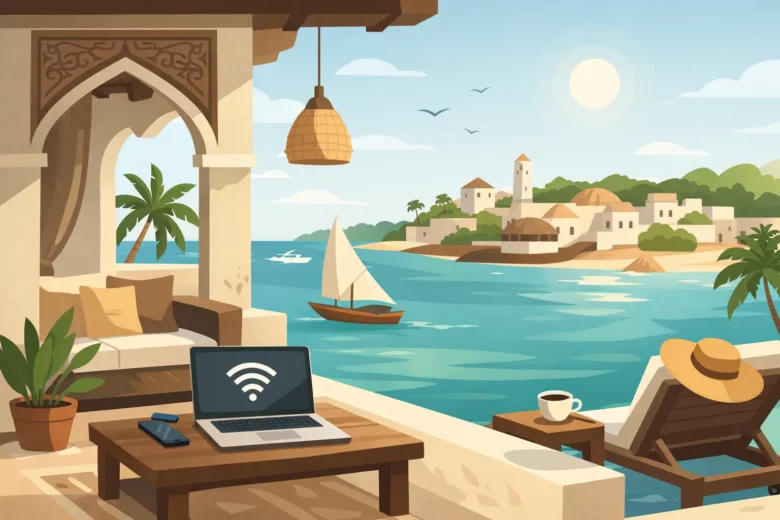 Lamu Stay with WiFi for Easy Island Living